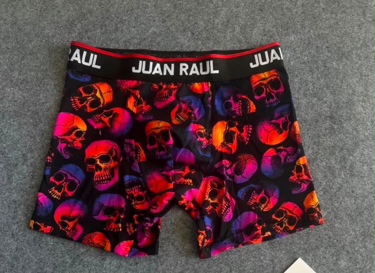 Juan Raul Neon Renkli Kuru Kafa Erkek Boxer
