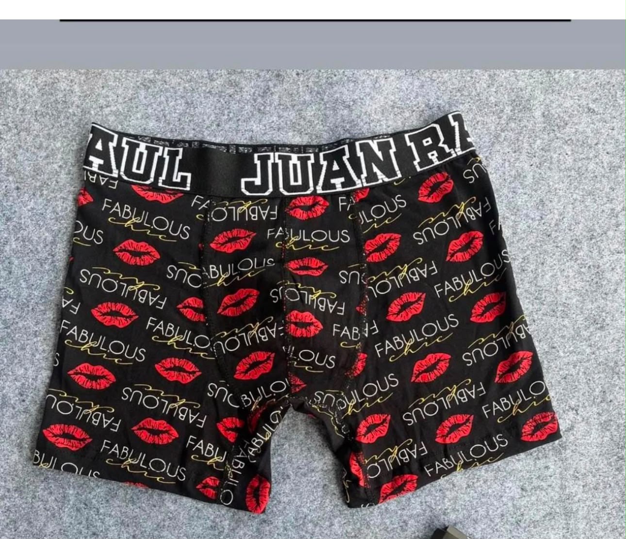 Juan Raul Kırmızı Dudak & Fabulous Chic Erkek Boxer
